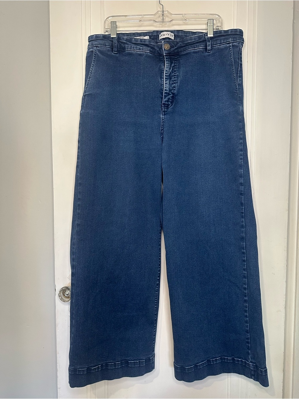 Ava & Viv Dark Blue Wide-Leg Jeans